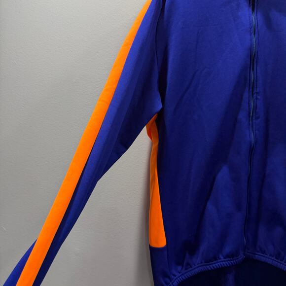 PEARL IZUMI Cycling Jacket Full Zip Men Size XLarge Blue Orange Fleece Lined - Picture 3 of 11
